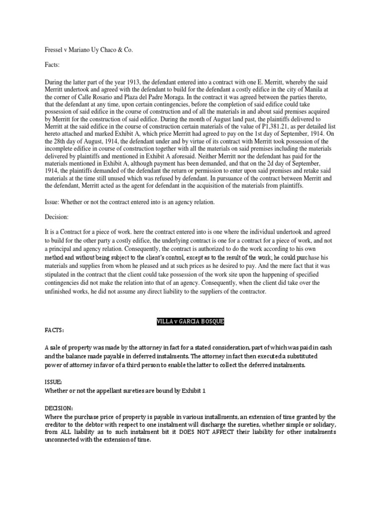 Keeler Electric v. Rodriguez An Agent's Authority to Receive Payment PDF Legal Concepts