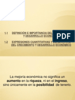 Definición e importancia del crecimiento y desarrollo económico