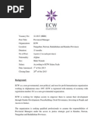 ECW - Provincial Manager