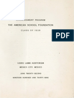 ASF Commencement Program 1939