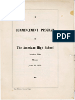 ASF Commencement Program 1929