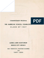 ASF Commencement Program 1937