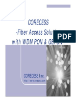 Corecess WDM & GEPON Solution - v2.1