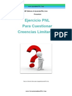 Ejercicio PNL para Cuestionar Creencias Limitantes-Curso Autoestima P NL