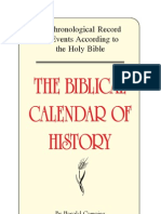 Biblical Calender of History