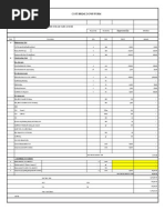 Cost Break Down