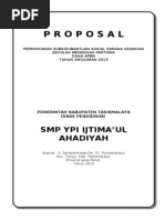 Format Proposal Sarana Kesenian Tasikmalaya