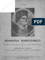 Neamurile Mavrodineşti din Ţara Românească şi din Moldova şi Monografia familiei Ion Mavrodi vel Hatman