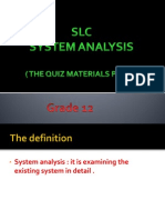 Analysis Stage