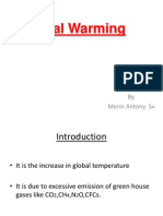 Global Warming: by Merin Antony S