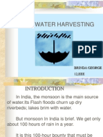 Rain Water Harvesting: Brinda George 12, EEE