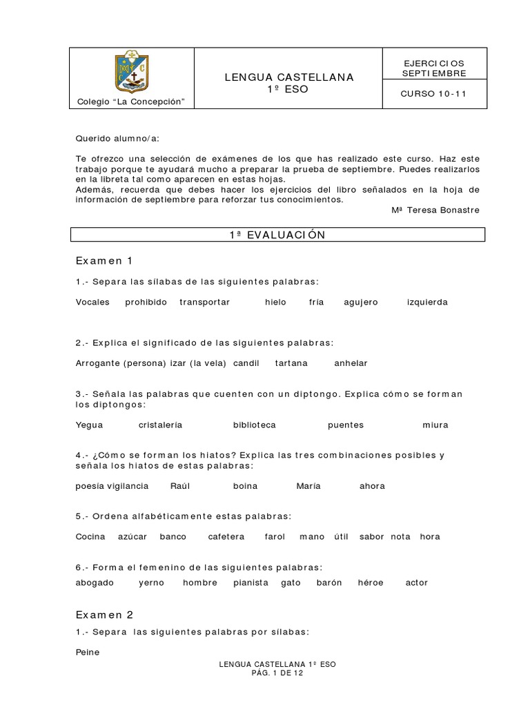 Lengua 1 Eso PDF