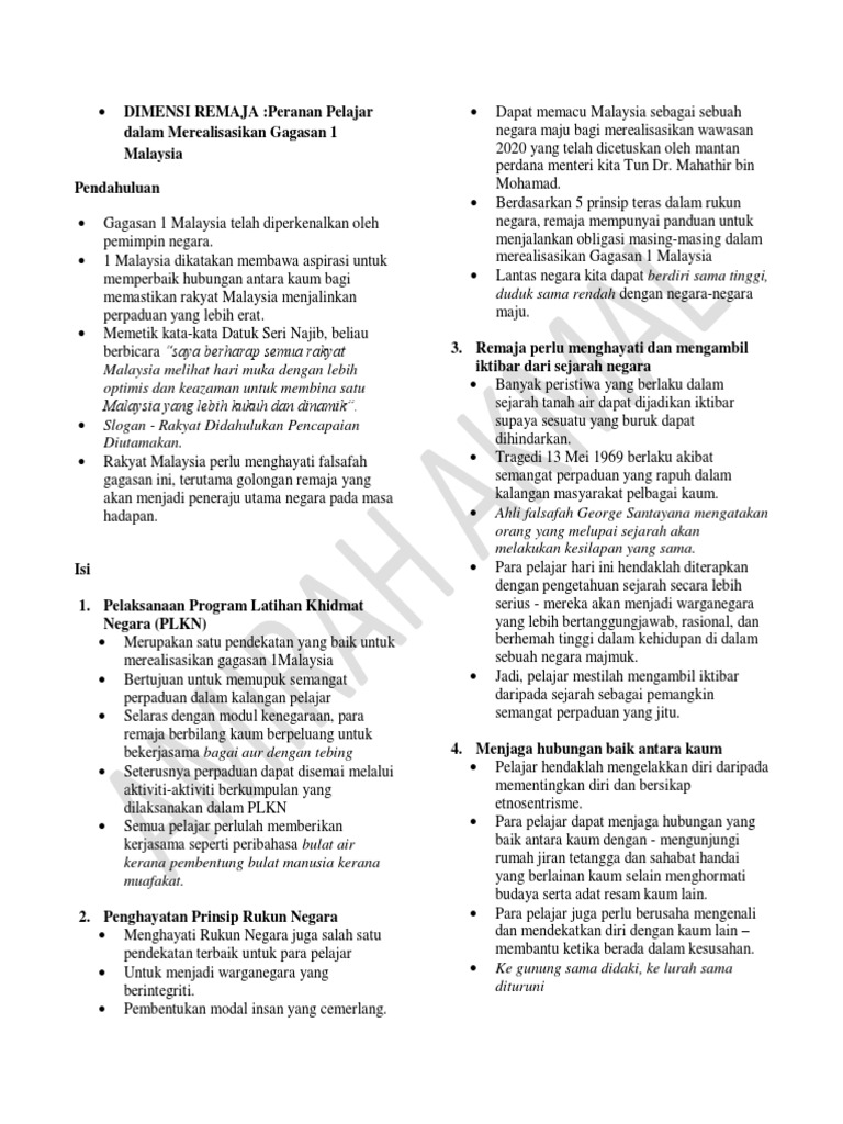 Karangan Bm Cute 1 Pdf