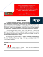 Convocatoria VII Iberoamericano. Peru. 2014