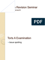 Torts Revision Seminar