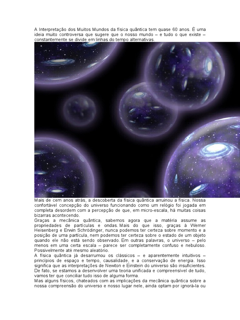 A Interpretação Dos Muitos Mundos Da Física Quântica Tem Quase 60 Anos ...