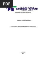 A EVOLUÇÃO DA POLÍTICA AMBIENTAL NO BRASIL DO SÉCULO XX