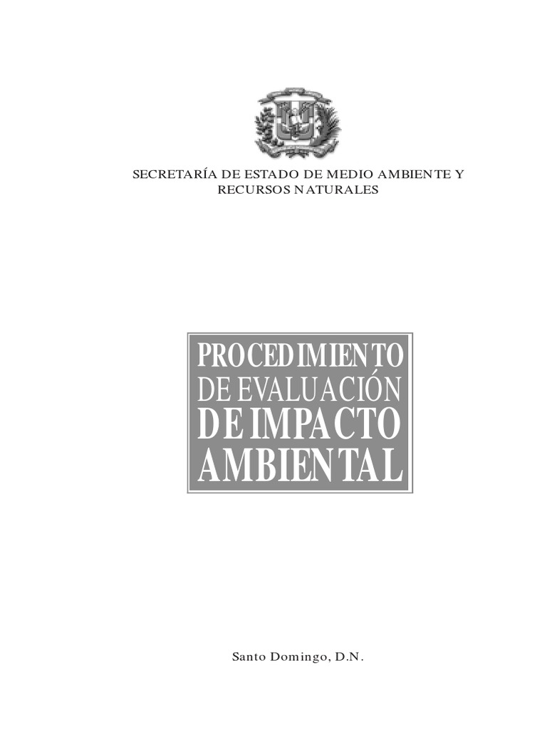 Procedimiento de Evaluacion de Impacto Ambiental | PDF