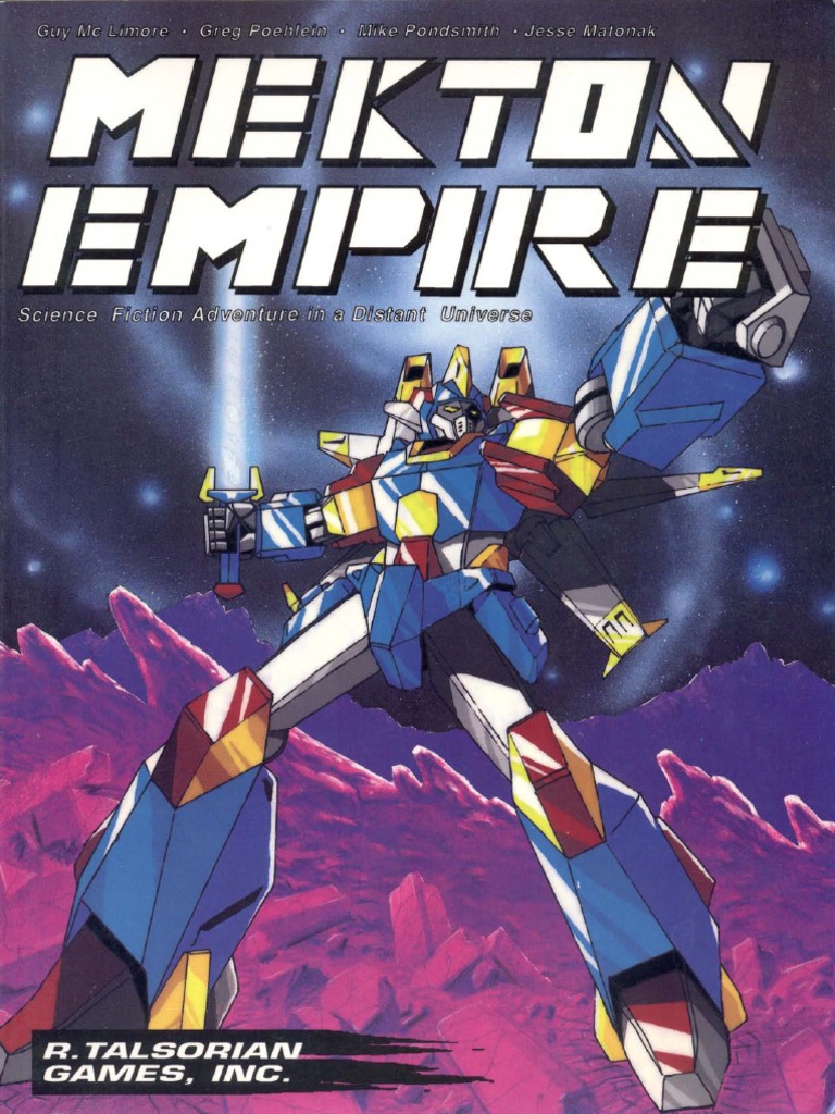 Livre Mekton Mecha Manual - Volume One - Jeu De Rôle De Mechas - Édition R. Talsorian Games - Occasion