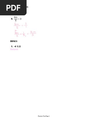 Fractions Test Corrections
