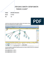 Aryandi Triyanto 10 1 Router Dan 3 Swicth Setiap Swicth Terdiri 3 Client