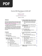 Pratical FIR Filter Design in Matlab