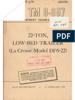 TM 9-897 22-Ton Low-Bed Trailer La Crosse Df6-22