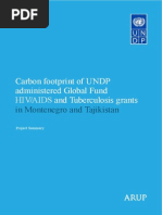Download Carbon footprint of UNDP Global Fund health initiatives in Montenegro and Tajikistan by UNDP in Europe and Central Asia SN173048077 doc pdf