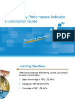 10 FDD LTE Key Performance Indicators Description Guide PDF