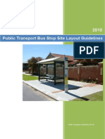 Public Transport Bus Stop Site Layout Guidelines