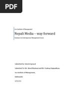 Nepali Media – way forward