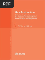 Unsafe Abortion: Fifth Edition