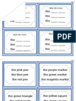 Grammar Box Adjectives Sentence Cards III A-C