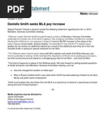 Download Danielle Smith seeks MLA pay increase by Alberta Premiers Communications Office SN173067601 doc pdf
