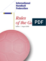 Handball Rules English