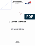 1 Lista de Exercícios - 2011.01