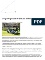 Dirigindo grupos de Estudo Bíblico _ Cleiton Fiuza