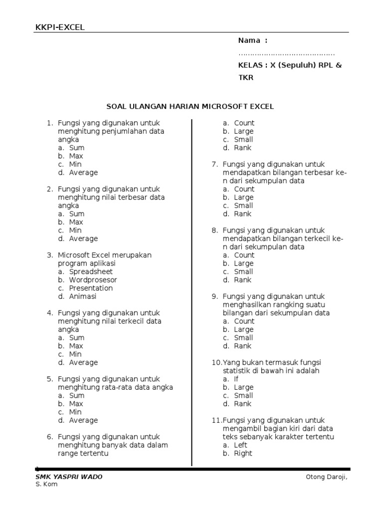 Fungsi Yang Digunakan Untuk Menghitung Nilai Terbesar Dari Data Angka Adalah Studi Indonesia