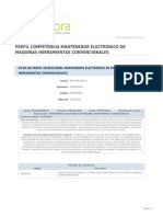 Perfil Competencia Mantenedor Electronico de Maquinas Herramientas Convencionales