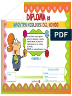 Diploma Di Maestra Migliore Del Mondo 2