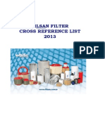 Filsan Filter Cross Reference List 2013
