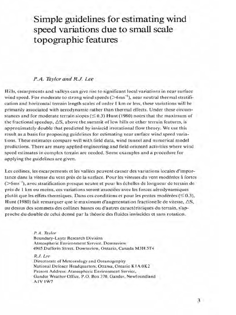 Estimating Wind Speed Variations | PDF | Boundary Layer | Surface Roughness