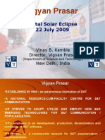 Vigyan Prasar: Total Solar Eclipse 22 July 2009