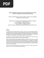 Radar Tracking System using contextual information on a Neural Network Architecture in air combat maneuvering