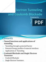 Single Electron Tunneling and Coulomb Blockade