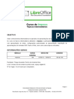 Esquema Geral Do Curso Impress LibreOffice 2013.6