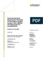 Regenerative Energien Für Die MENA-Region, Mit Ergänzungen Zur Energieeffizienz