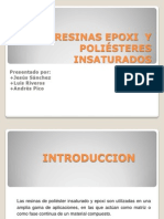 RESINAS EPOXI  Y  POLIÉSTERES INSATURADOS