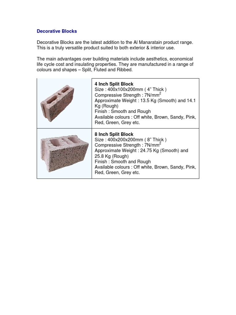Versatile Decorative Blocks for Interiors | PDF | Home & Garden ...
