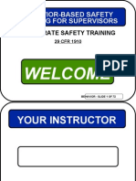 Behavior-Based Safety Training For Supervisors